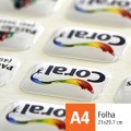 Cartela de Adesivo para Chaveiros - Resina PU - A4